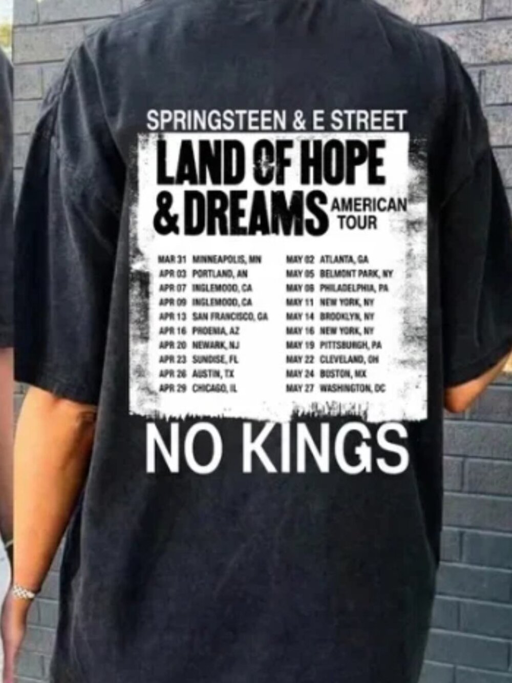Bruce Springsteen Land Of Hope & Dreams Tour 2026 T-shirt - Picture 3 of 6